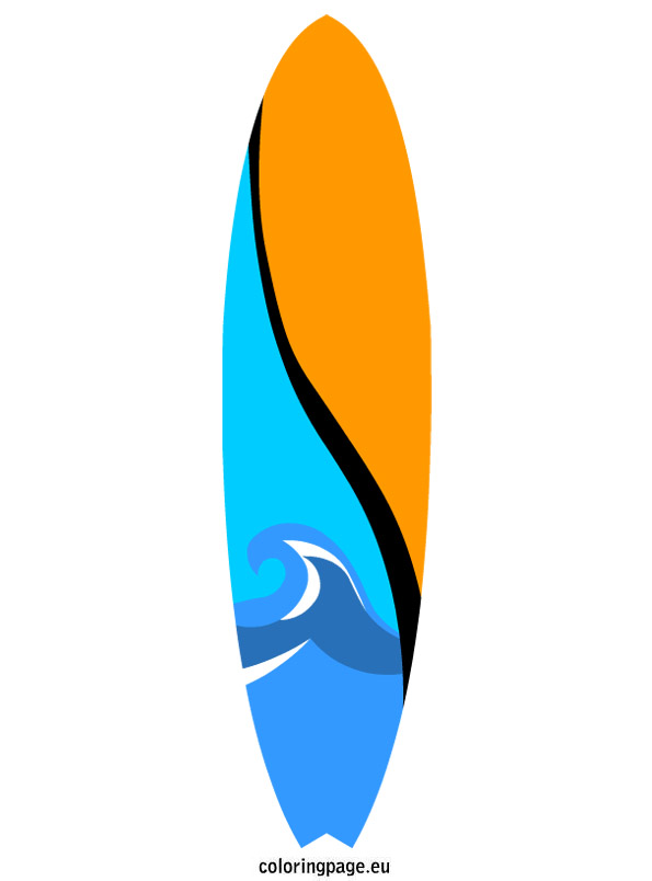 595x804 Surf Board Clip Art Tropical Surfboard Clipart Surfing Clipart