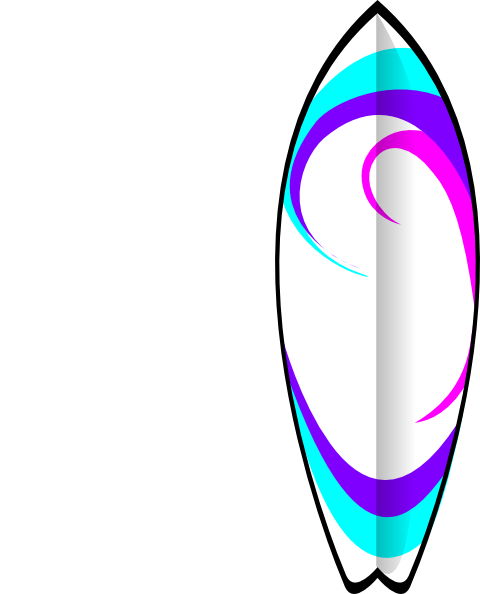 480x594 Free Surfboard Clipart Image