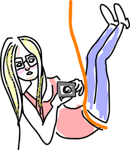 261x300 9219 Cartoon Surfer Girl Clip Art Public Domain Vectors