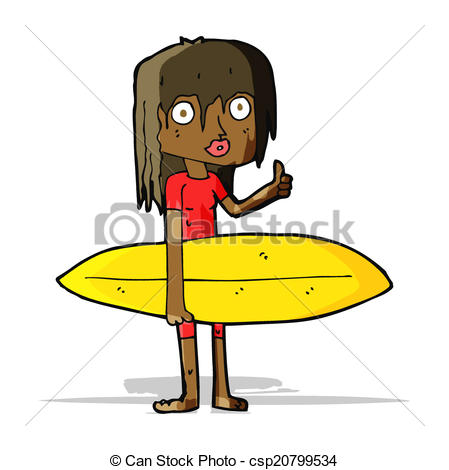 449x470 Cartoon Surfer Girl Vectors