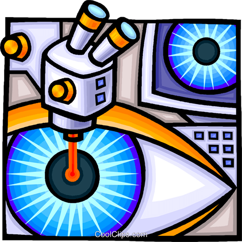 480x480 Laser Eye Surgery Royalty Free Vector Clip Art Illustration