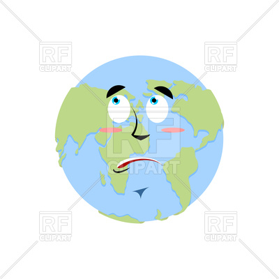 400x400 Earth Surprise Emoji Royalty Free Vector Clip Art Image