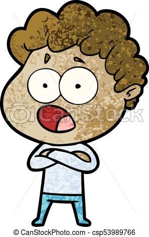 296x470 Cartoon Man Gasping In Surprise Clip Art Vector