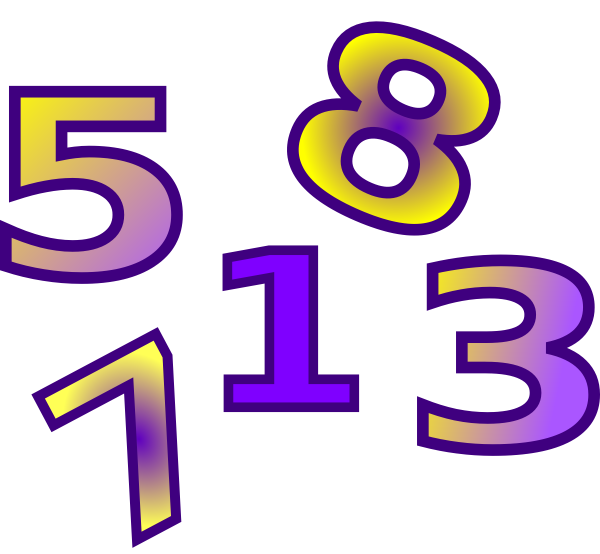 600x554 Numbers Clip Art