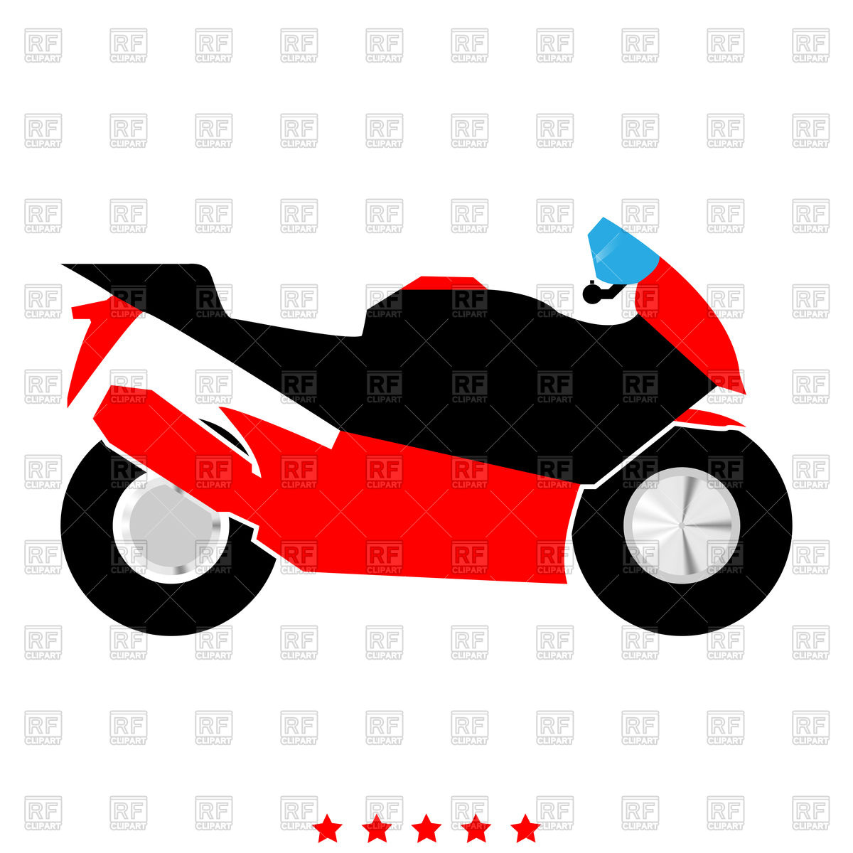 1200x1200 Motorcycle Color Flat Icon Royalty Free Vector Clip Art Image
