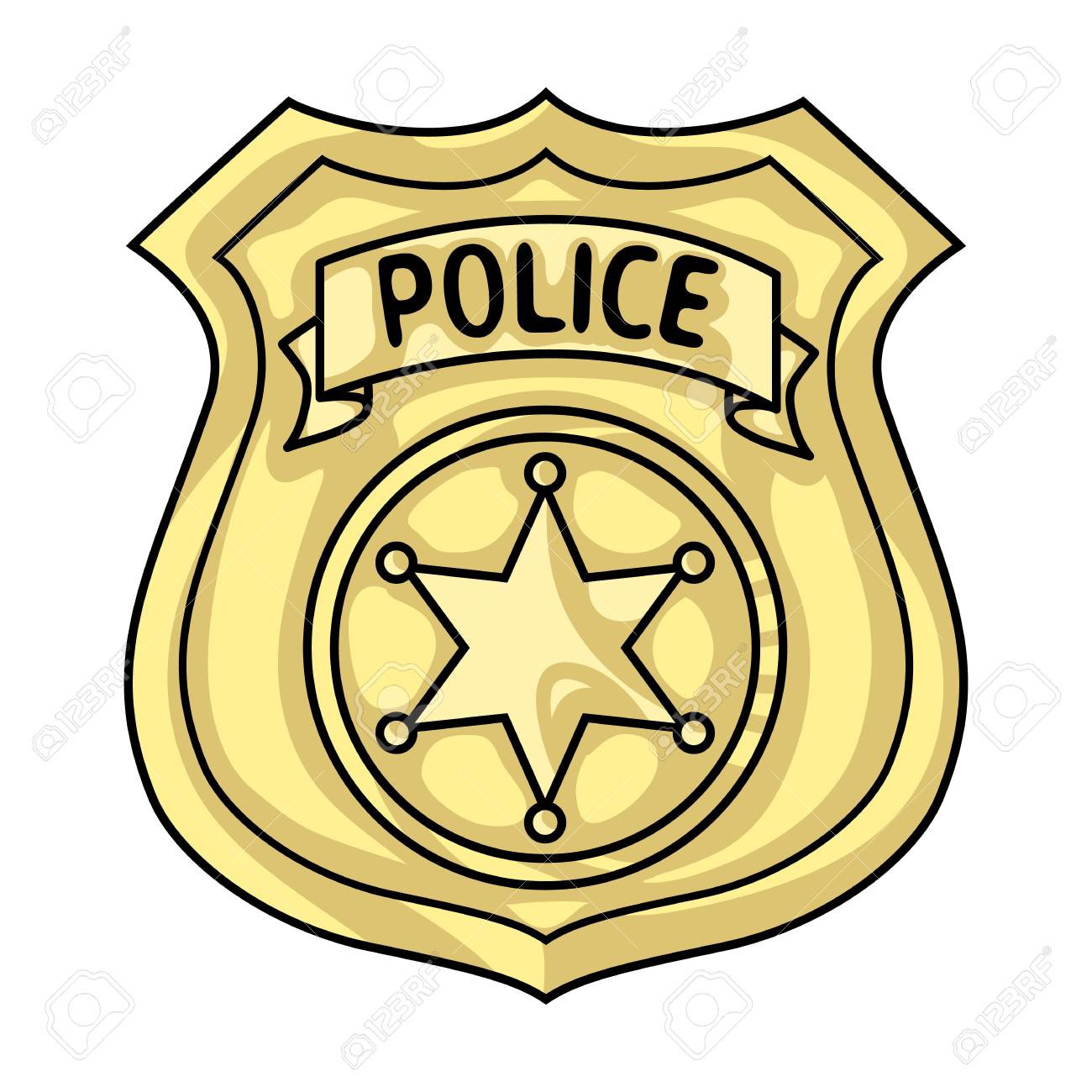 1300x1300 Police Officer Badge Clip Art