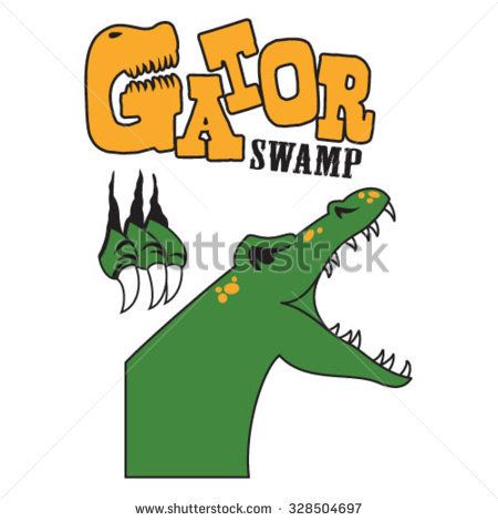 450x470 Deluxe Swamp Clip Art Gator