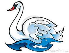 236x182 Two White Swans Clip Art 0 Swan Crossing White