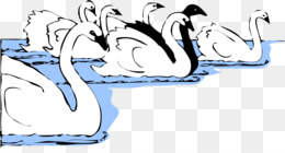 260x140 Black Swan Symbol Heart Clip Art