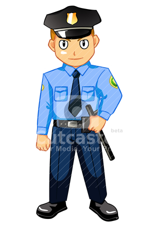 318x450 Police Stock Vector