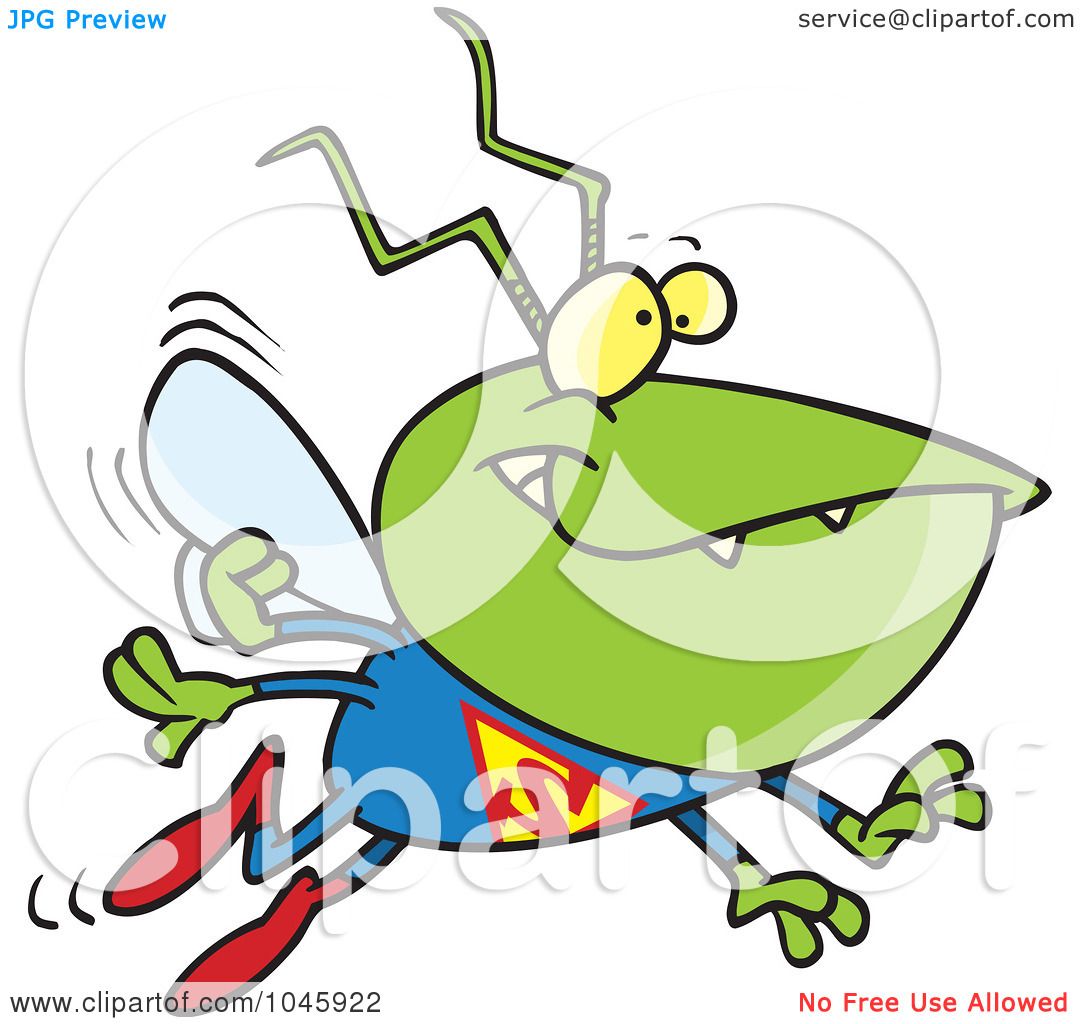1080x1024 Royalty Free (Rf) Clip Art Illustration Of A Cartoon Super Bug By