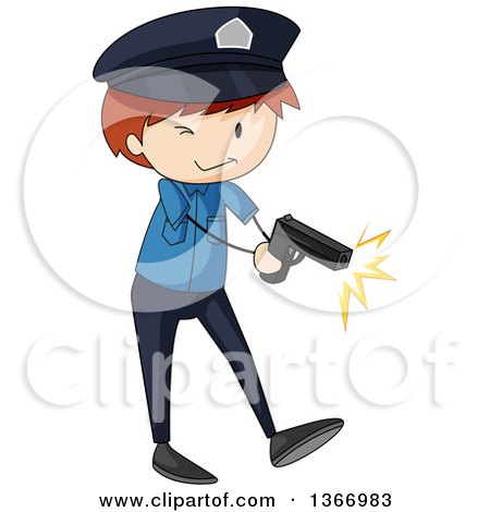 450x470 Clipart Of A Male Police Officer By A Fuel Truck On A Street
