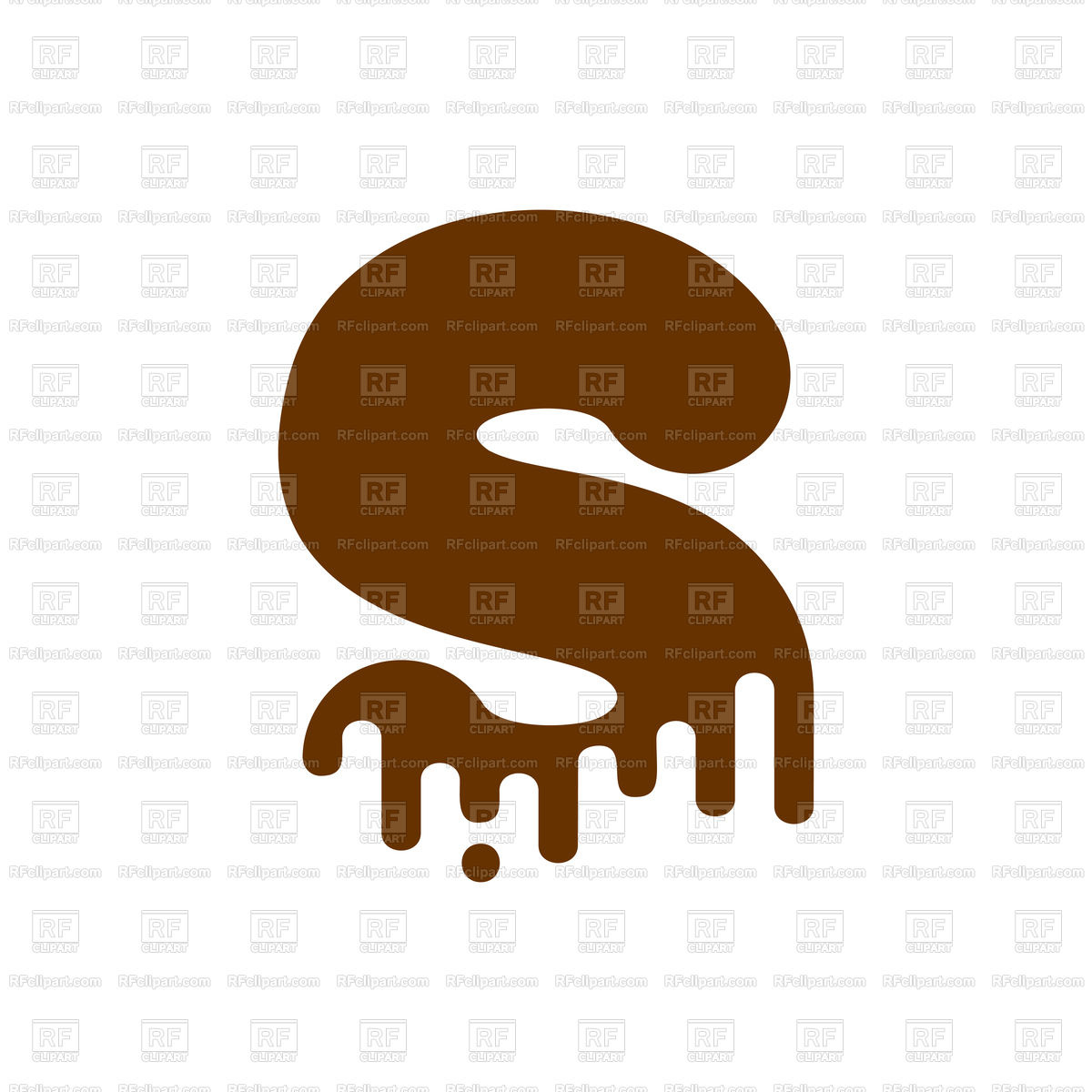 1200x1200 Letter S Chocolate Font Royalty Free Vector Clip Art Image