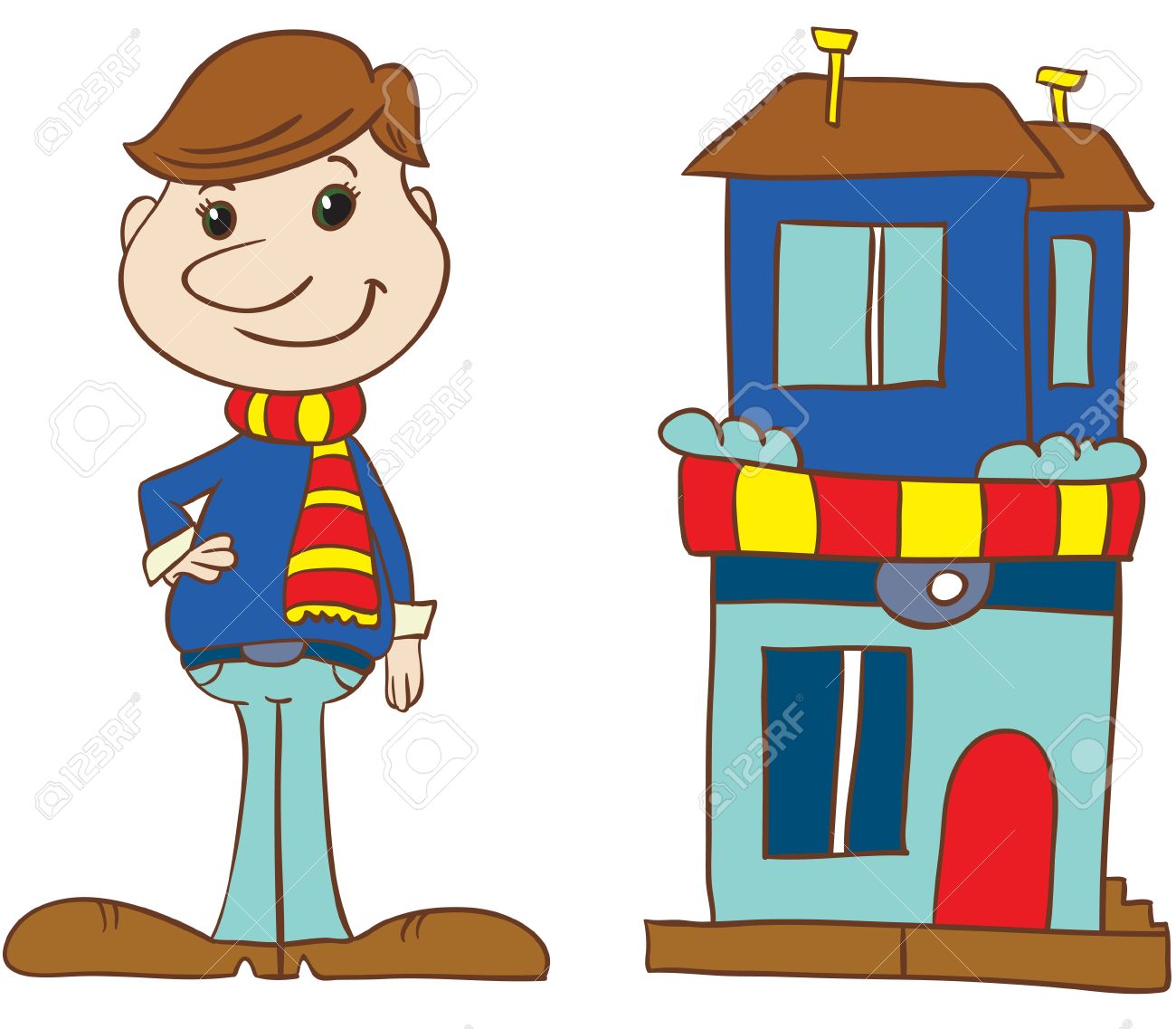 1300x1137 Scarf And Sweater Clipart