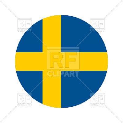 400x400 Round Icon Of Sweden Flag Royalty Free Vector Clip Art Image