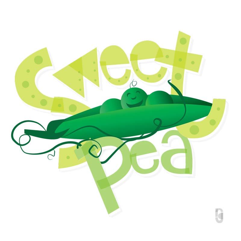 800x800 Sweet Pea Rebecca Gallagher Handletterillustrator
