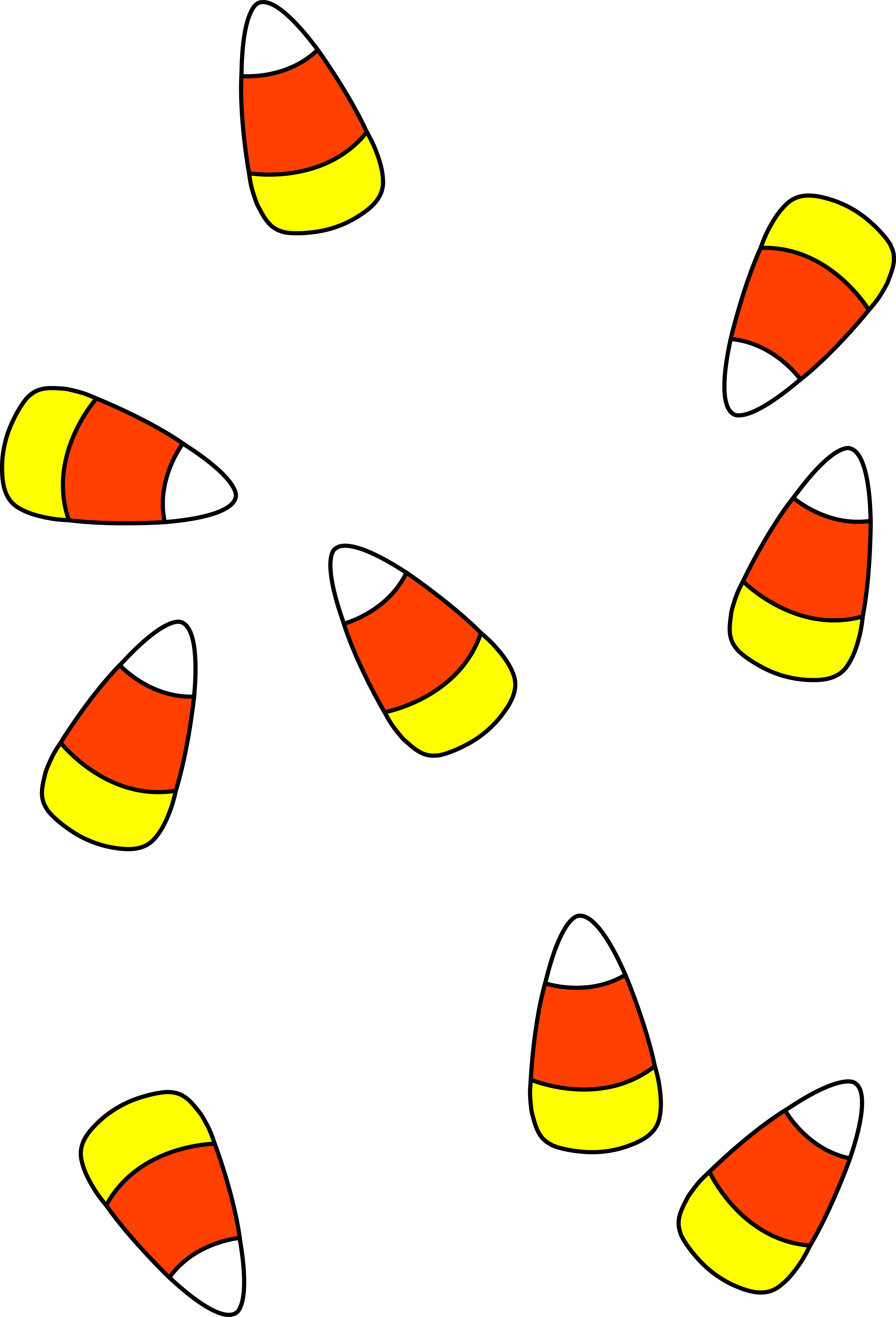 4510x6627 Scattered Halloween Candy Corn