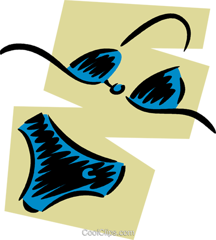 433x480 Swimming Suits Royalty Free Vector Clip Art Illustration Vc079728