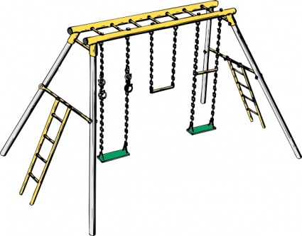 425x333 Free Download Of Swing Set Clip Art Vector Graphic