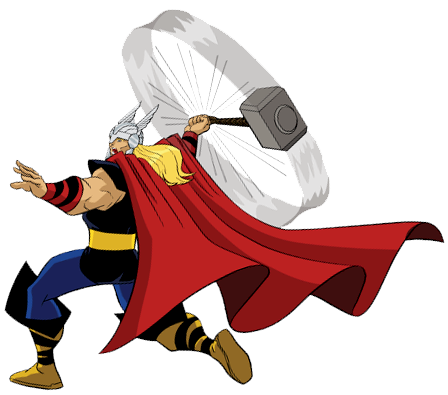 448x395 Thor Hammer Swing Disney Clipart Clip Art