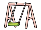143x107 Park Clipart Swing Set