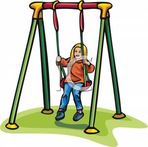 300x298 Swing Set Play Clipart
