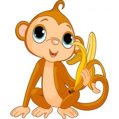 236x236 Swinging Monkey Cartoon