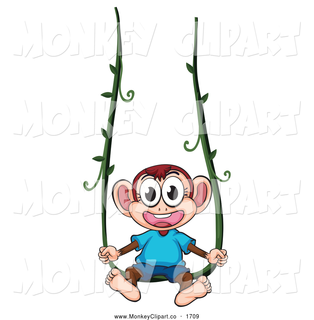 1024x1044 Swinging Monkey Clipart Black And White Clipart Panda