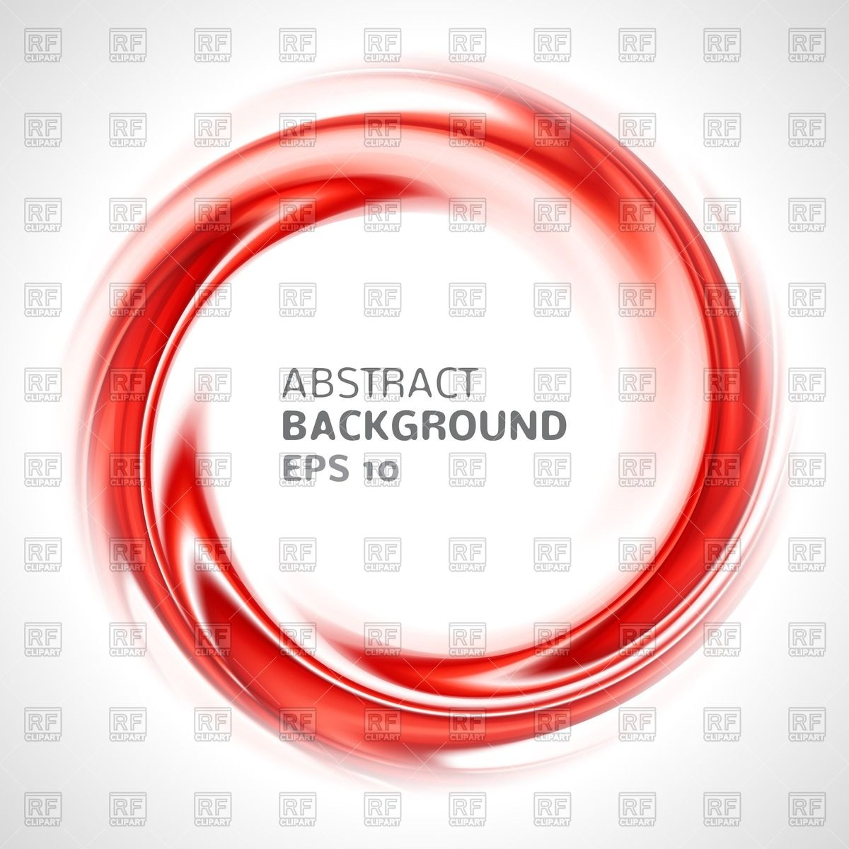 1200x1200 Abstract Red Swirl Circle Royalty Free Vector Clip Art Image