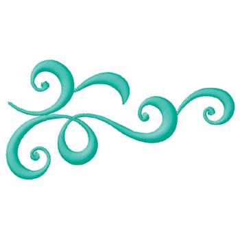 350x350 Swirl Clipart Teal