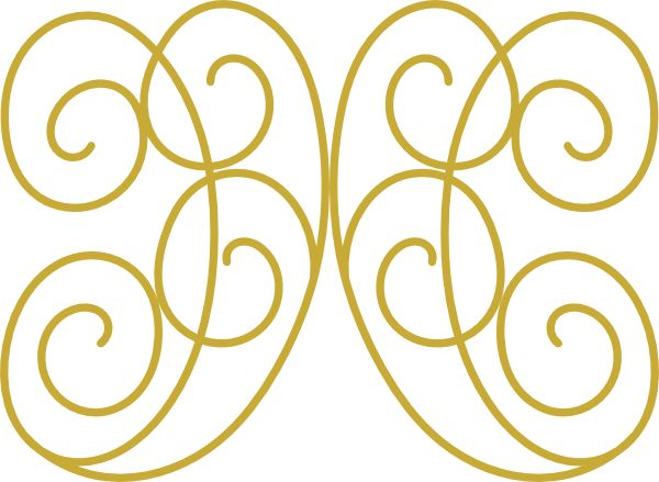 600x439 Yellow Swirl Designs Clipart