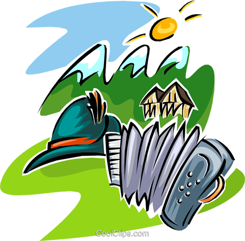 480x471 Travel In Swiss Alps Royalty Free Vector Clip Art Illustration