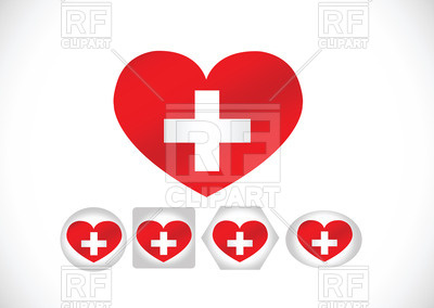 400x284 National Flag Of Switzerland Heart Shaped Royalty Free Vector Clip