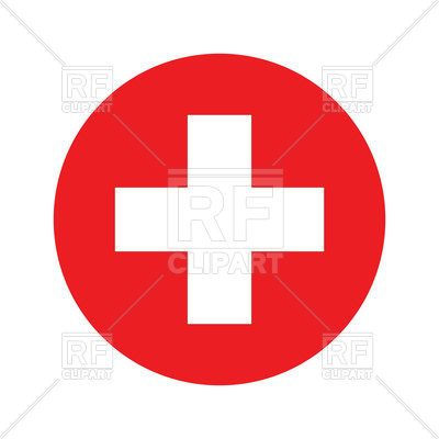 400x400 Switzerland Circle Flag Royalty Free Vector Clip Art Image