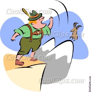 296x300 Yodeling Vector Clip Art