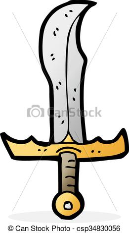261x470 Cartoon Sword Clipart Vector