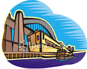 300x237 Small Boat At The Sydney Harbour Bridge