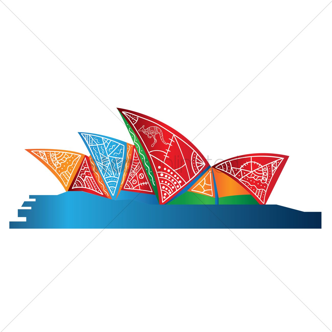1300x1300 Sydney Opera House Vector Image