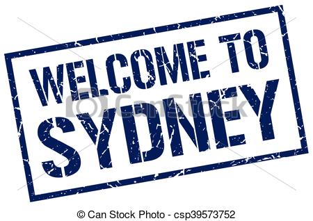 450x318 Welcome To Sydney Stamp Clipart Vector