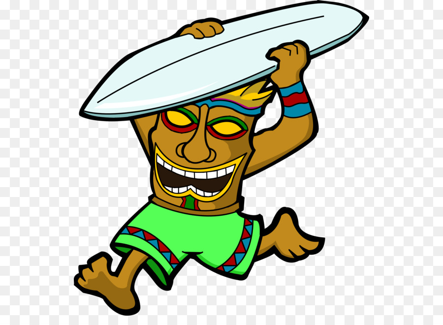 900x660 Surfboard Clipart Tiki