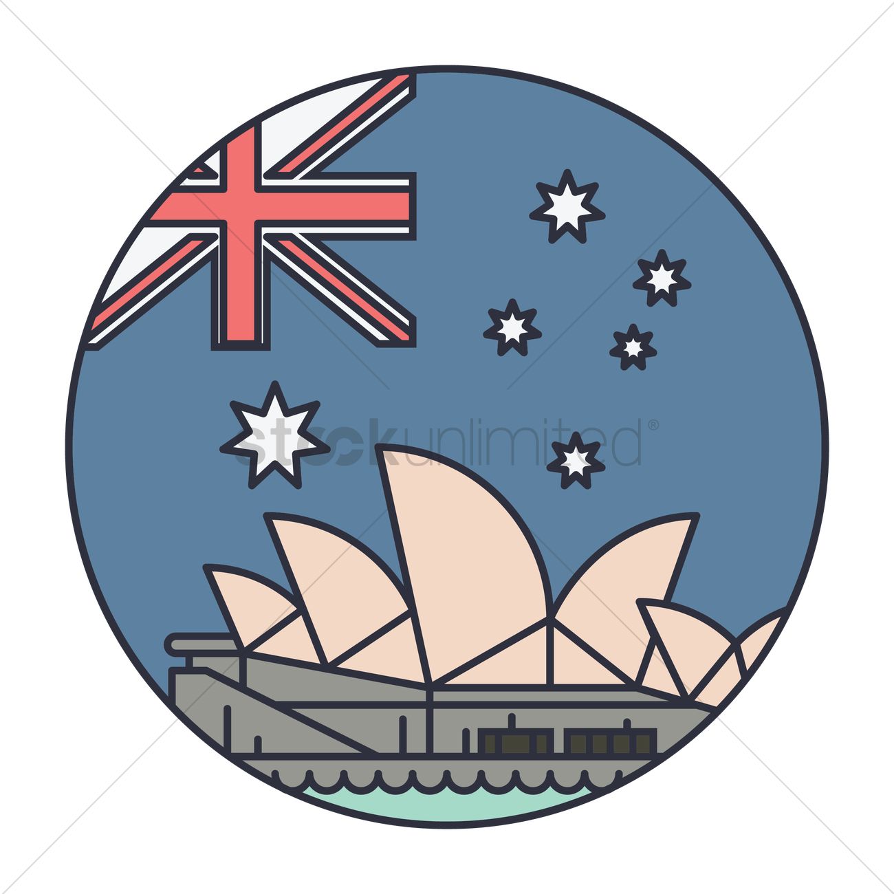 1300x1300 Sydney Opera House Vector Image