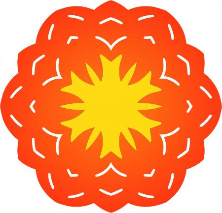 450x433 Circle Ornate Frame Clipart