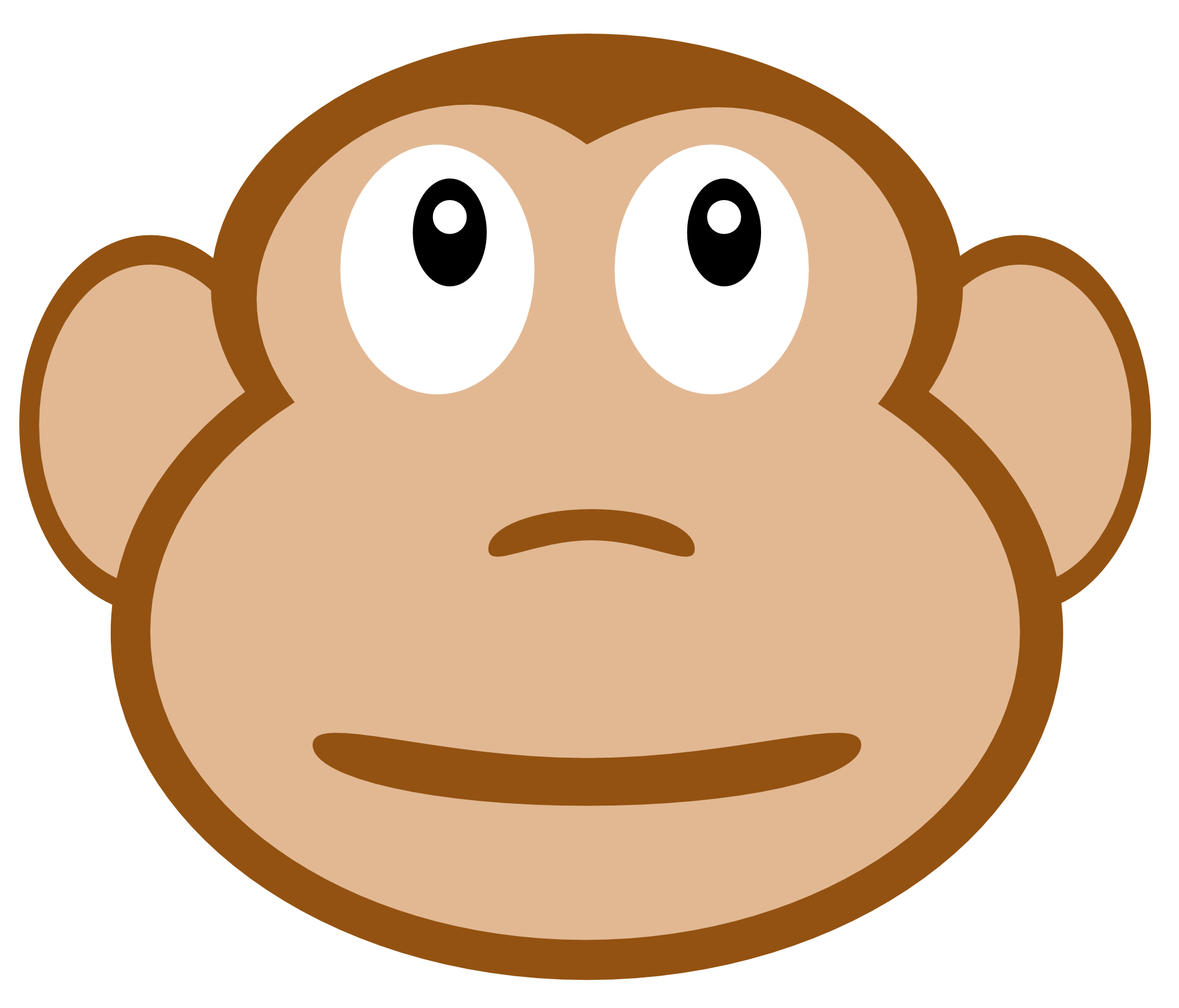 1969x1683 Monkey Face Clip Art Clipartfest