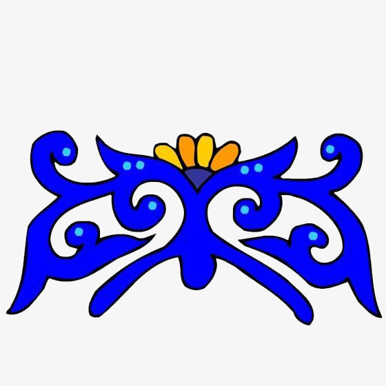 560x560 Symmetrical Decoration, Symmetry, Blue, Flower Png Image