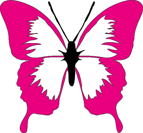 600x559 Butterflies Clipart