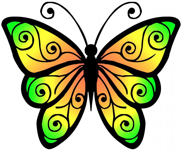 615x512 Butterfly Clip Art