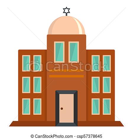 450x470 Synagogue Icon, Flat Style. Synagogue Icon. Flat Drawing