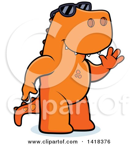 450x470 Royalty Free (Rf) Clipart Illustration Of A Chubby Green