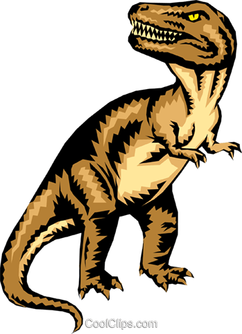 349x480 Tyrannosaurus Rex Royalty Free Vector Clip Art Illustration