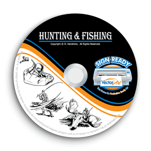 300x300 Hunting fishing Clipart Vector Clip Art Vinyl Cutter Plotter t